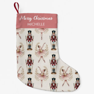 オーダーメイド クリスマス・くるみ割り人形とバレリーナ スモールクリスマスストッキング