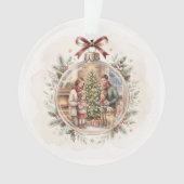 オーダーメイド クリスマス オブジェ 水彩 家族 オーナメント (正面)
