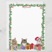 オーダーメイド クリスマス+キャット+文房具 (A4サイズ) (正面)
