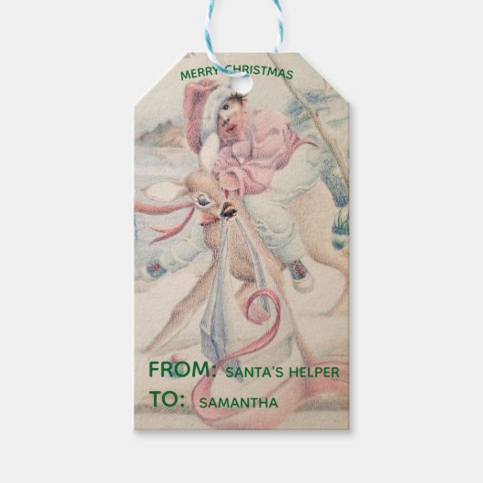 オーダーメイド クリスマス ギフトタグ (正面)