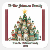 オーダーメイド クリスマス ギフト ステッカー 2024 (正面)