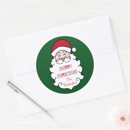 オーダーメイド クリスマス サンタクロース シール (封筒)