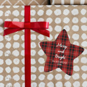 オーダーメイド クリスマス ステッカー 赤い星