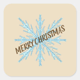 オーダーメイド クリスマス スノーフレーク シール – ラベル