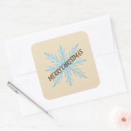 オーダーメイド クリスマス スノーフレーク シール – ラベル