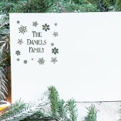 オーダーメイド クリスマス スノーフレーク ラバースタンプ