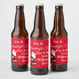 オーダーメイド クリスマス ビールラベル