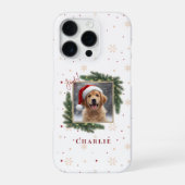 オーダーメイド クリスマス ペットの写真 – ホリデー iPhoneケース (裏面)