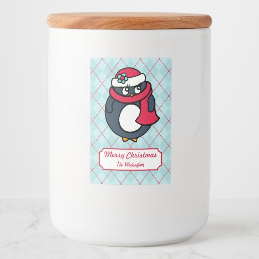 オーダーメイド クリスマス ペンギン ラベル (正面)