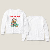 オーダーメイド クリスマス マーメイド 三層構造 Tシャツ (デザイン 正面＆背面)