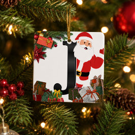 オーダーメイド クリスマス モノグラム オーナメント