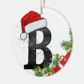 オーダーメイド クリスマス モノグラム オーナメント (左)