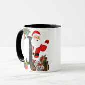 オーダーメイド クリスマス モノグラム マグ (正面左)