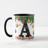 オーダーメイド クリスマス モノグラム マグ (左)