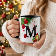 オーダーメイド クリスマス モノグラム マグ