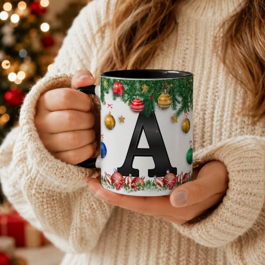 オーダーメイド クリスマス モノグラム マグ