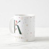 オーダーメイド クリスマス モノグラム K マグカップ (正面左)