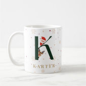 オーダーメイド クリスマス モノグラム K マグカップ (左)
