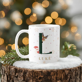 オーダーメイド クリスマス モノグラム L マグカップ