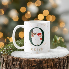 オーダーメイド クリスマス モノグラム O マグカップ