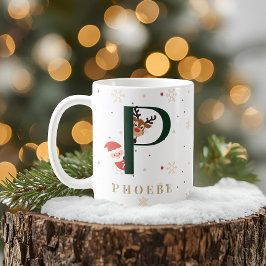 オーダーメイド クリスマス モノグラム P マグカップ