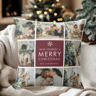 オーダーメイド クリスマス 写真コラージュ クッション