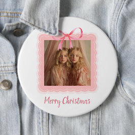 オーダーメイド クリスマス 写真ボタン 缶バッジ
