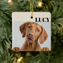 オーダーメイド クリスマス 写真 オーナメント 犬 名前