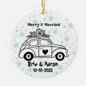 オーダーメイド クリスマス 結婚記念 オーナメント カスタム (正面)