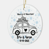 オーダーメイド クリスマス 結婚記念 オーナメント カスタム (左)