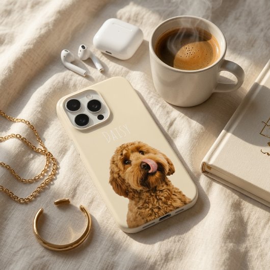 オーダーメイド クリーム色の犬の写真 カスタム Case-Mate iPhoneケース