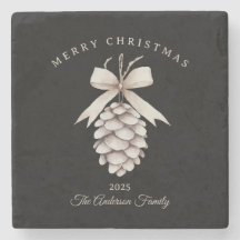 オーダーメイド クリーム ホワイト 松かさ クリスマス ギフト