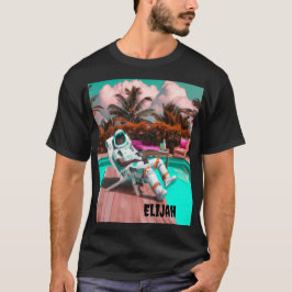 オーダーメイド クールな宇宙飛行士Tシャツ Tシャツ