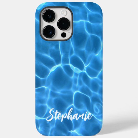オーダーメイド クールブルーのプール 写真 Case-Mate iPhoneケース (裏面)