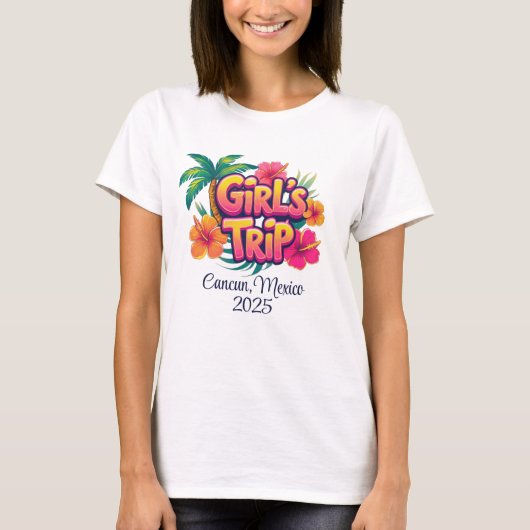 オーダーメイド グラフィックTシャツ - ガールズトリップ Tシャツ (正面)