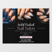 オーダーメイド グリッター ネイル ネイルサロン ショップ ウィンドウサイン (シート)