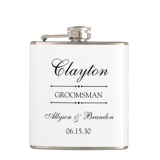 オーダーメイド グルームスマン フラスク (正面)