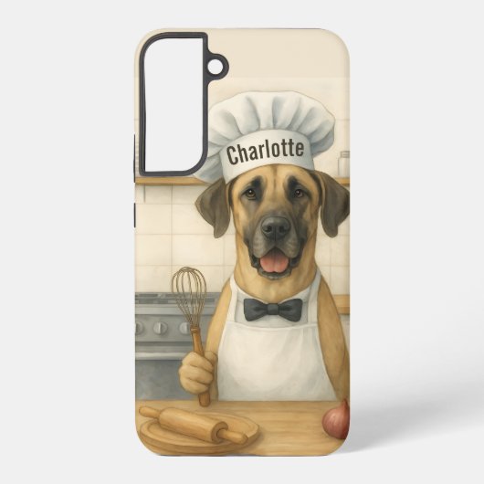 オーダーメイド グレートデーン コック SAMSUNG GALAXYケース (裏面)