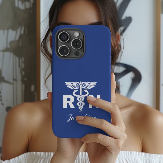 オーダーメイド ケドゥケウス RN ナース ケース, RN 卒業ギフト iPhoneケース