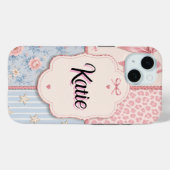 オーダーメイド コケット パッチワーク スマホケース Case-Mate iPhoneケース (裏面 (横))