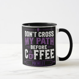オーダーメイド コーヒー前の暴走禁止マグカップ マグカップ