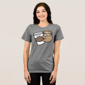 オーダーメイド コーヒー＆ナマケモノ Tシャツ (正面全面)