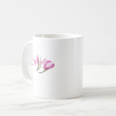 オーダーメイド コーヒー 誕生花 マグカップ | 個人名入り 家族ギフト (正面左)