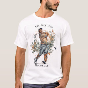 オーダーメイド ゴルフクラブ 名前 クラシック Tシャツ