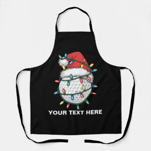 オーダーメイド ゴルフボール サンタ帽子 クリスマスイルミネーション エプロン