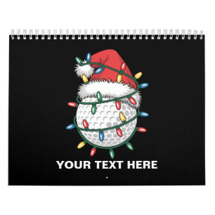 オーダーメイド ゴルフボール サンタ帽子 クリスマス ライト カレンダー