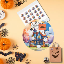 オーダーメイド ゴーストパーティ キッズ ハロウィン ラウンドシール
