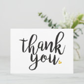 オーダーメイド ゴールドハート サンクス サンキューカード (スタンド正面)