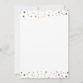 オーダーメイド ゴールド ホワイト 50周年 結婚記念日 招待状 (裏面)