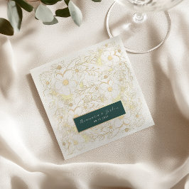 オーダーメイド ゴールド 結婚式 用 ナプキン スタンダードカクテルナプキン